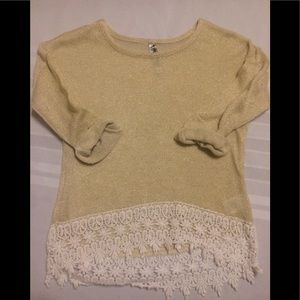 Beautees hi low blouse, size small